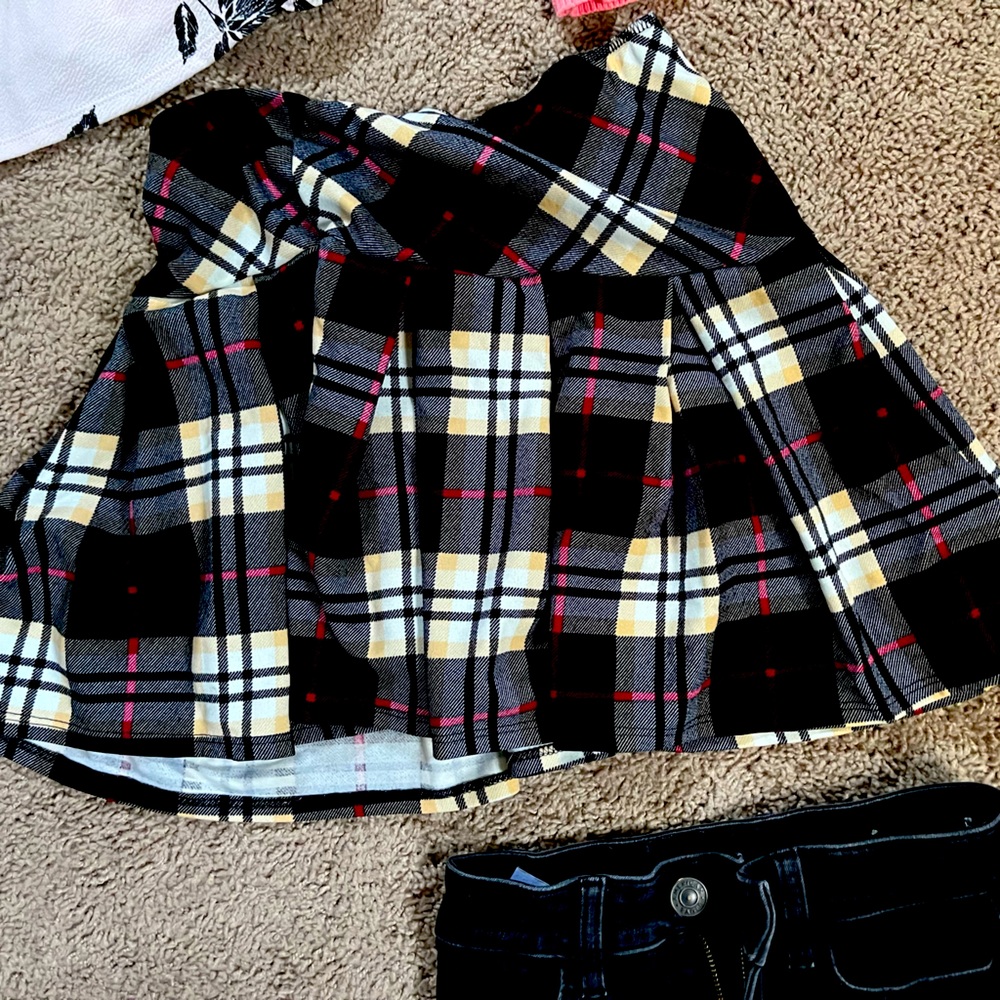 Plaid miniskirt